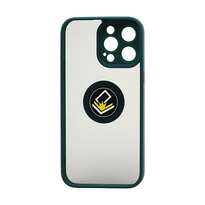 Чехол Shockproof Ring для Apple iPhone 14 Pro Max/6.7 (005) зелено-оранжевый