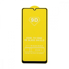 Защитное стекло Full Glass для Samsung Galaxy A22 (A225) черное (Full GC) тех. пак