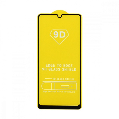 Защитное стекло Full Glass для Samsung Galaxy A22 (A225) черное (Full GC) тех. пак