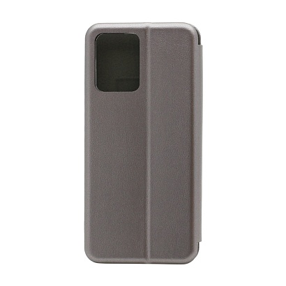 Чехол-книжка BF модельный (силикон/кожа) для Realme C35 серебристый