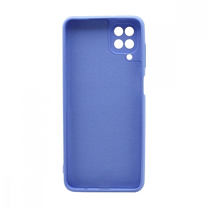 Чехол Silicone Case NEW ERA (накладка/силикон) для Samsung Galaxy A12/M12 голубой
