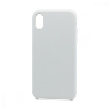 Чехол Silicone Case без лого для Apple iPhone XR (009) белый