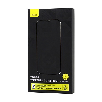 Защитное стекло BASEUS SuperCeramic Dust-proof для Apple iPhone 13 Pro Max/14 Plus (SGBL210202) 2шт 