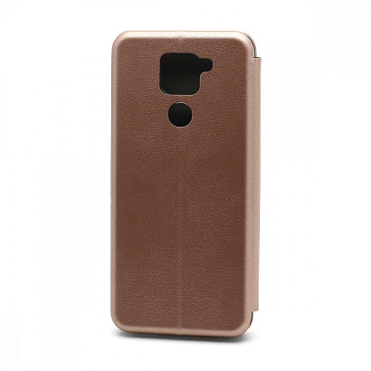 Чехол-книжка BF модельный (силикон/кожа) для Xiaomi Redmi Note 9/ Redmi 10X розовый