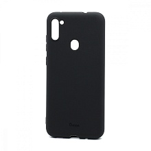 Чехол OU Lovely Fruit для Samsung Galaxy A11/M11 (A115) силикон в блистере матовый чёрный
