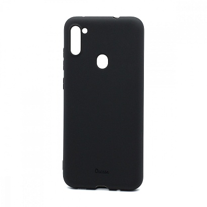 Чехол OU Lovely Fruit для Samsung Galaxy A11/M11 (A115) силикон в блистере матовый чёрный