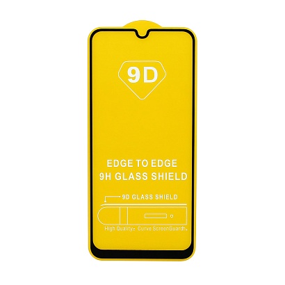 Защитное стекло Full Glass для Samsung Galaxy A20 (A205) черное (Full GC) тех. пак