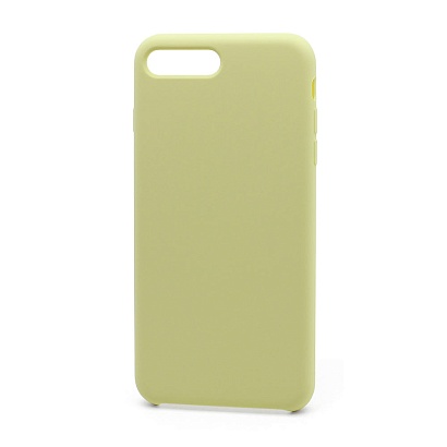 Чехол Silicone Case без лого для Apple iPhone 7/8 Plus (051) светло жел