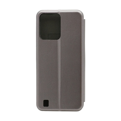 Чехол-книжка BF модельный (силикон/кожа) для Realme C31 серебристый