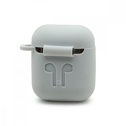 Чехол для наушников AirPods TWS силиконовый белый