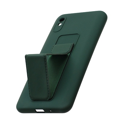 Чехол Magnetic Stend 2 для Xiaomi Redmi 9A (007) темно зеленый