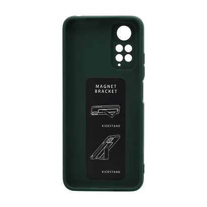 Чехол Magnetic Stend 2 для Xiaomi Redmi Note 11/Redmi Note 11S (007) темно зеленый