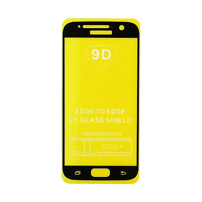 Защитное стекло Full Glass для Samsung Galaxy S7 (G930) черное (Full GC) тех. пак