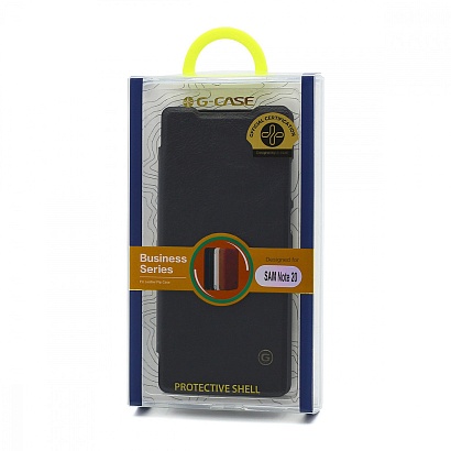 Чехол G-Case Business Series для Samsung Galaxy Note 20 (флип/пластик-кожа) черный