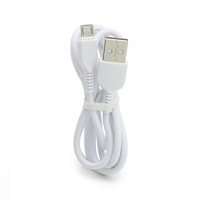 Кабель USB - Micro USB HOCO X13 "Easy" (2.4A, 100см) белый