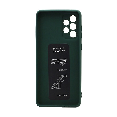 Чехол Magnetic Stend 2 для Samsung A73 (007) темно зеленый