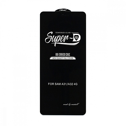 Защитное стекло MTB Super-D для Samsung Galaxy A22/A31/A32 4G/A33/F22/M22/M32 4G черное тех. пак