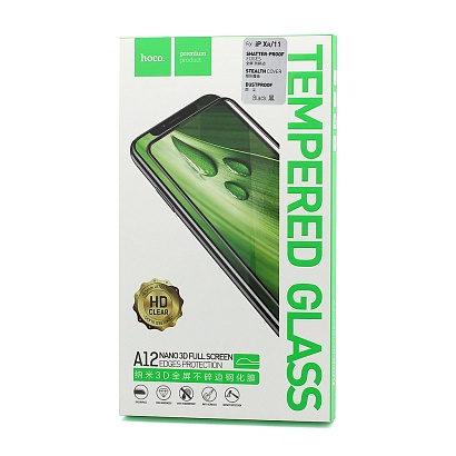 Защитное стекло HOCO A12 Nano 3D Full Screen для Apple iPhone 11/XR черное