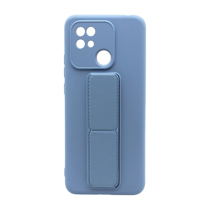 Чехол Magnetic Stend 2 для Xiaomi Redmi 10C (008) голубой