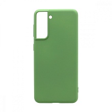 Чехол Silicone Case NEW ERA (накладка/силикон) для Samsung Galaxy S21 зеленый