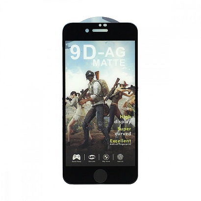 Защитное стекло MTB Matte для Apple iPhone 7/8/SE 2020 черное тех. пак