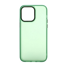 Чехол Metal Frame матовый для Apple iPhone 14 Pro Max/6.7 (005) зеленый