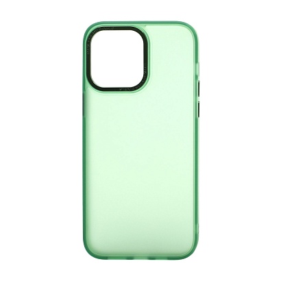 Чехол Metal Frame матовый для Apple iPhone 14 Pro Max/6.7 (005) зеленый