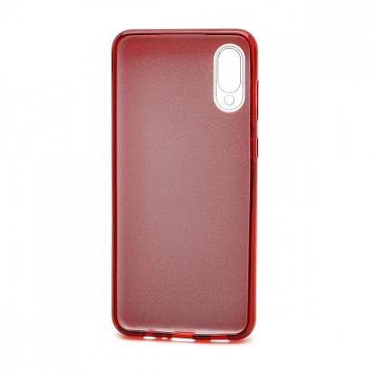 Чехол Fashion с блестками силикон-пластик для Samsung Galaxy A02/M02 красный