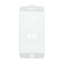 Защитное стекло 6D Premium для Apple iPhone 7 Plus/8 Plus белое тех. пак