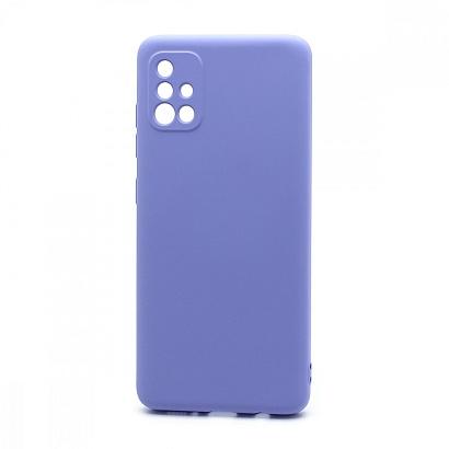 Чехол Silicone Case NEW ERA (накладка/силикон) для Samsung Galaxy A51 сиреневый