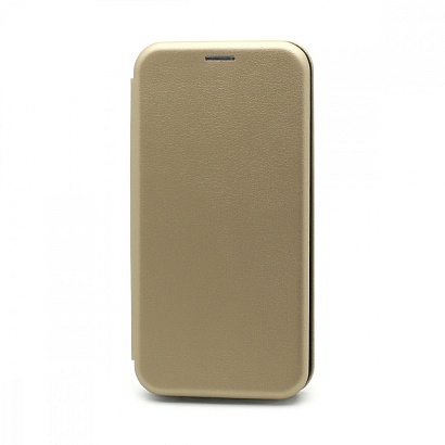 Чехол-книжка BF модельный (силикон/кожа) для Apple iPhone 13 Pro Max/6.7 золотистый