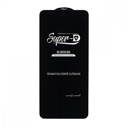 Защитное стекло MTB Super-D для Samsung Galaxy A71/A73/A91/M51/M52/M53/Note 10 Lite черное тех. пак