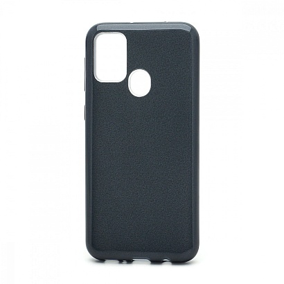 Чехол Fashion с блестками силикон-пластик для Samsung Galaxy M21/M30S черный