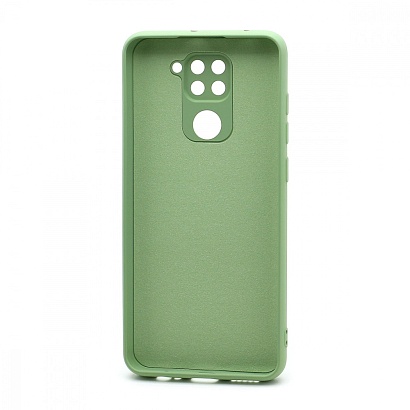 Чехол Silicone Case NEW ERA (накладка/силикон) для Xiaomi Redmi Note 9 зеленый