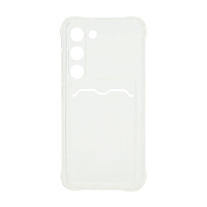 Чехол с кармашком для Samsung Galaxy S23 прозрачный (001)