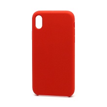 Чехол Silicone Case без лого для Apple iPhone XR (014) красный