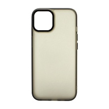 Чехол Metal Frame матовый для Apple iPhone 14/6.1 (001) черный