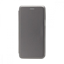 Чехол-книжка BF модельный (силикон/кожа) для Samsung Galaxy S22 серебристый