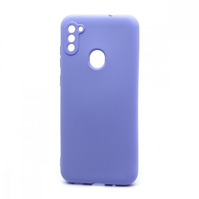 Чехол Silicone Case NEW ERA (накладка/силикон) для Samsung Galaxy A11/M11 сиреневый