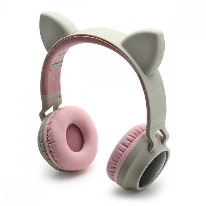 Наушники полноразмерные Bluetooth HOCO W27 Cat Ear серые