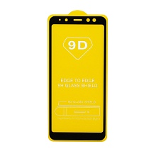 Защитное стекло Full Glass для Samsung Galaxy A8 2018 (A530) черное (Full GC) тех. пак