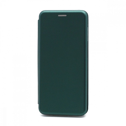 Чехол-книжка BF модельный (силикон/кожа) для Samsung Galaxy A12 зеленый