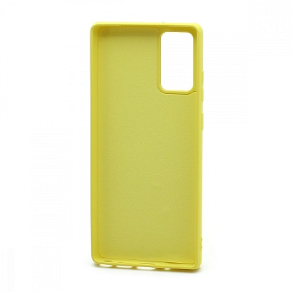Чехол Silicone Case NEW ERA (накладка/силикон) для Samsung Galaxy Note 20 желтый