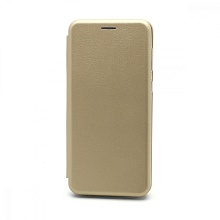 Чехол-книжка BF модельный (силикон/кожа) для Samsung Galaxy A02/M02 золотистый