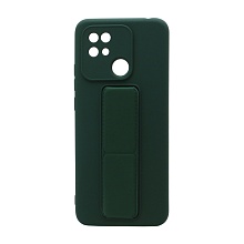 Чехол Magnetic Stend 2 для Xiaomi Redmi 10C (007) темно зеленый