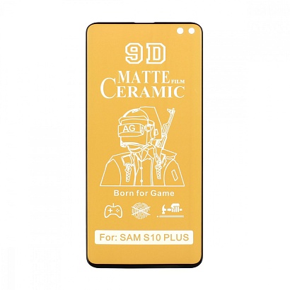 Защитная пленка Ceramic для Samsung Galaxy S10 Plus матовая тех. пак