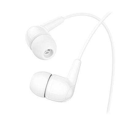 Наушники с микрофоном HOCO M-97 (3.5 mm jack) белые