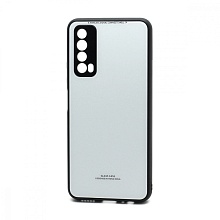 Чехол со стеклянной вставкой без лого для Huawei P Smart 2021/Y7a белый