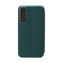 Чехол-книжка BF модельный (силикон/кожа) для Samsung Galaxy S22 Plus зеленый