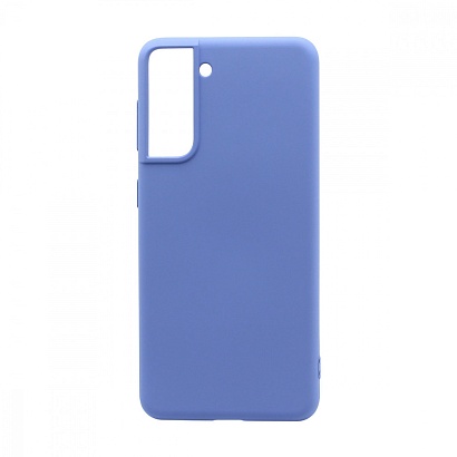 Чехол Silicone Case NEW ERA (накладка/силикон) для Samsung Galaxy S21 голубой